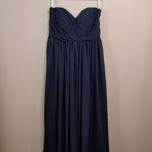 JJs House Navy Sweetheart Bridesmaid Dress Sz 18W